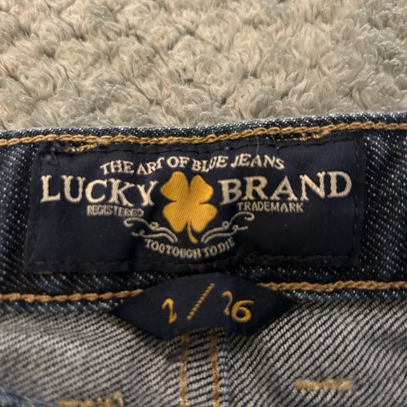 Lucky Brand Lola Boot Blue Jeans Size 2 / 26 Waist - EUC - Picture 2 of 7